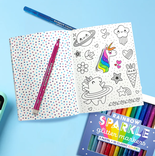 Color-in' Sticker Book: Cute-A-Licious Doodles