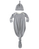 KNOTTED BABY GOWN + HAT SET OCEAN STRIPE OCEAN OS