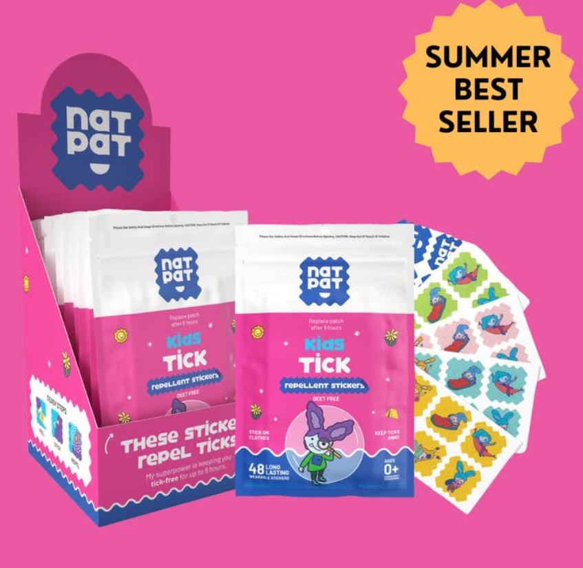 NATPAT Trailpatch - Tick Repellent Stickers For Kids