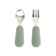Stainless Steel & Silicone Silverware-Sage