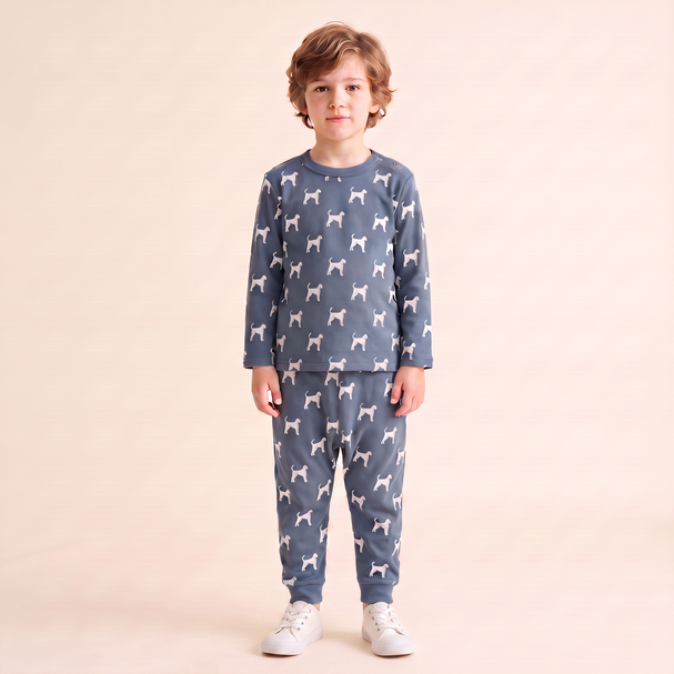 Dog Long Sleeve Tee + Pant Set