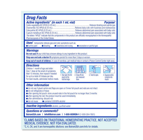 Boiron Camilia Tummy Relief 30 liquid doses