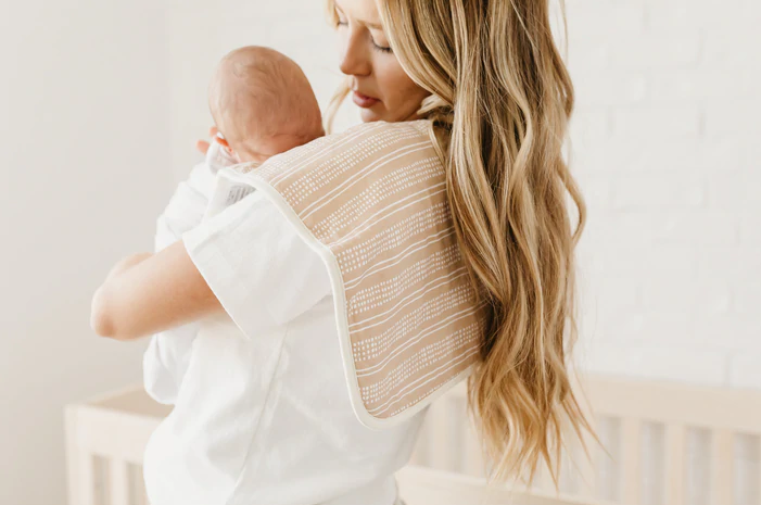 Copper Pearl Peanut Burp Cloth