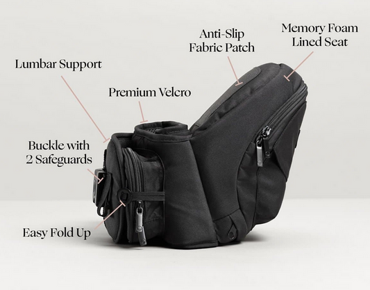 Tushbaby Hip Carrier- Black