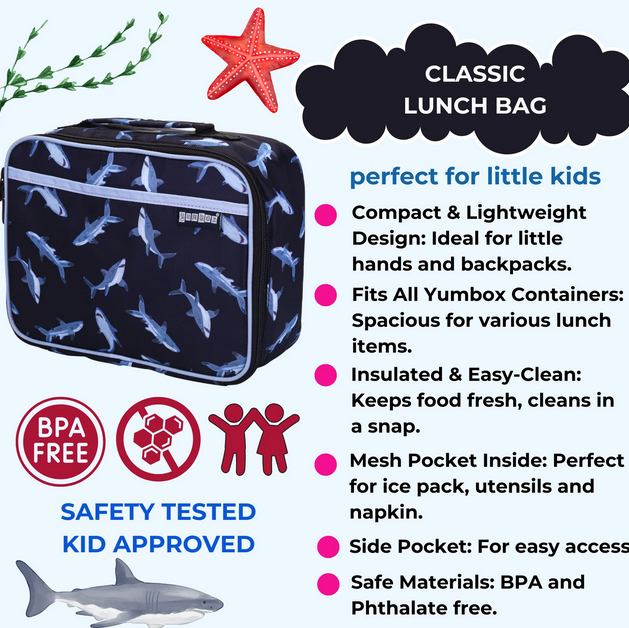 Yumbox -Lunch Bag  -Pacific Shark