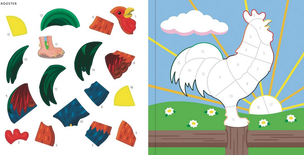 My First Color-by-Sticker Book -- Farm Animals