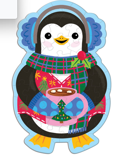 Puzzle 48 Mini Scratch Sniff Hot Cocoa Penguin