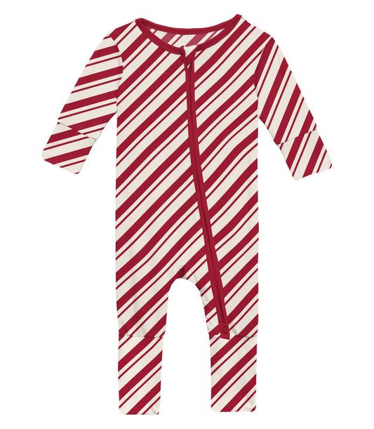 *Convertible Coverall Peppermint Stripe