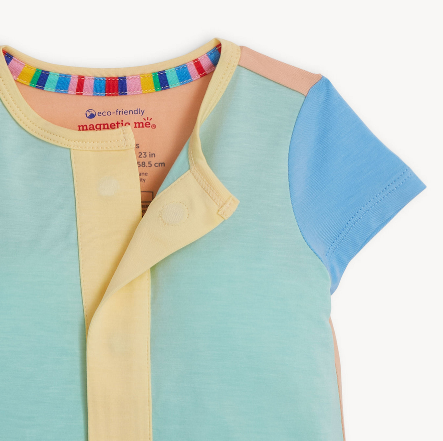 COLORBLOCK ALOE SHORT ROMPER
