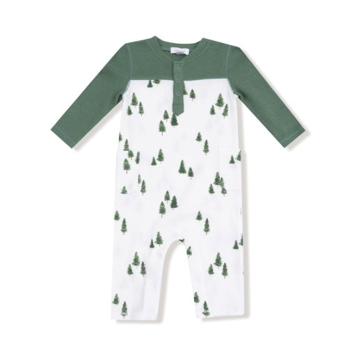 *Tiny Forest - Romper W/ Contrast Sleeves