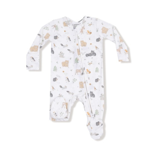 Woodland Babies - 2 Way Zipper Footie