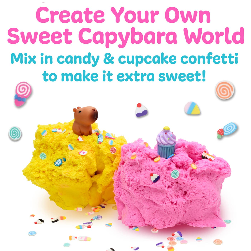 Sensory Mini Play Kit Jar with Cloud Clay: Capybara