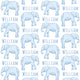 Sugar + Maple Plush Minky Fleece Personalized Blanket | Elephant