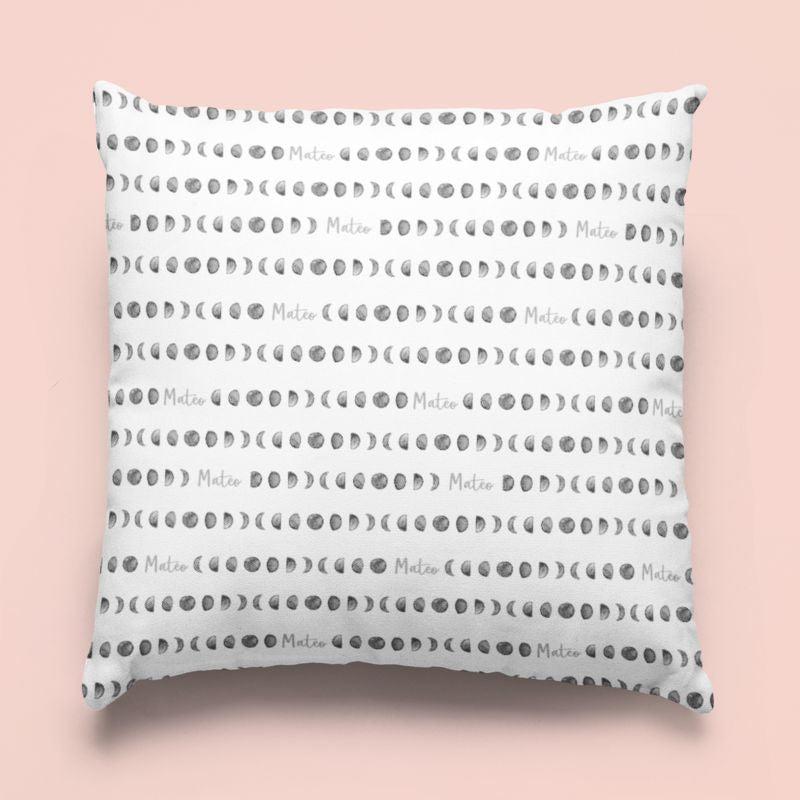 Sugar + Maple Custom Pillow | Moon Phases
