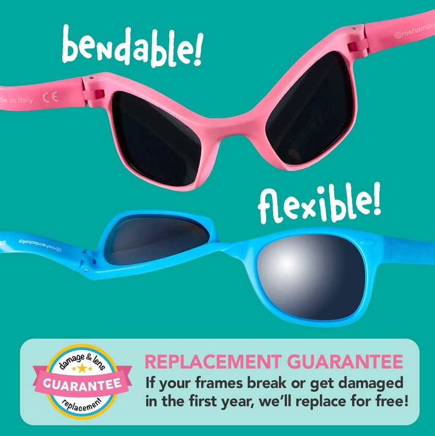 Roshambo Lavender Glitter /Chrome Polorized Lens - Toddler(Ages 2-4) - Sunglasses