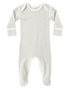 BABY FOOTIE LAUREL MICROSTRIPE