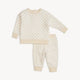 *CHAMOIS CHECKERBOARD BRUSHED FLEECE SWEATSUIT
