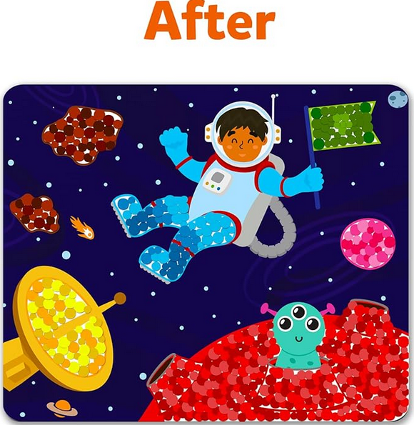 Dot It Space Sticker Activity