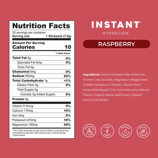 Premium Electrolyte Drink Mix- Raspberry