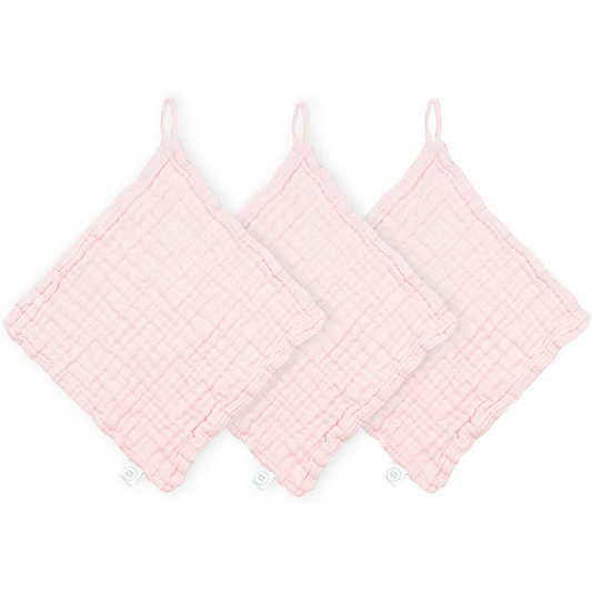 *Muslin Washcloth - Blush 3pc Set