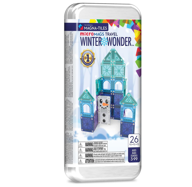 Magna-Tiles Winter Wonder 26-Piece Travel Set