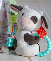 Taggies Buttercup Cow Teether Rattle