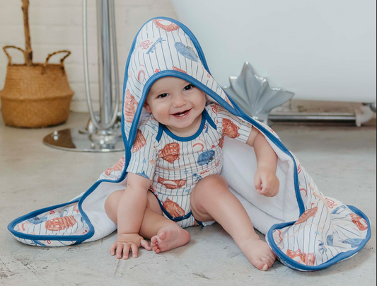 PREMIUM BABY KNIT HOODED TOWEL - ALL STAR