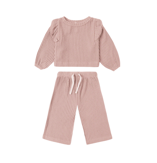 RUFFLE COZY SET || ROSE