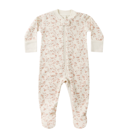 ZIP LONG SLEEVE SLEEPER FOOTIE || FRENCH GARDEN