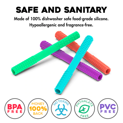 SensoMinds Sensory Teether Tube 4 Pack