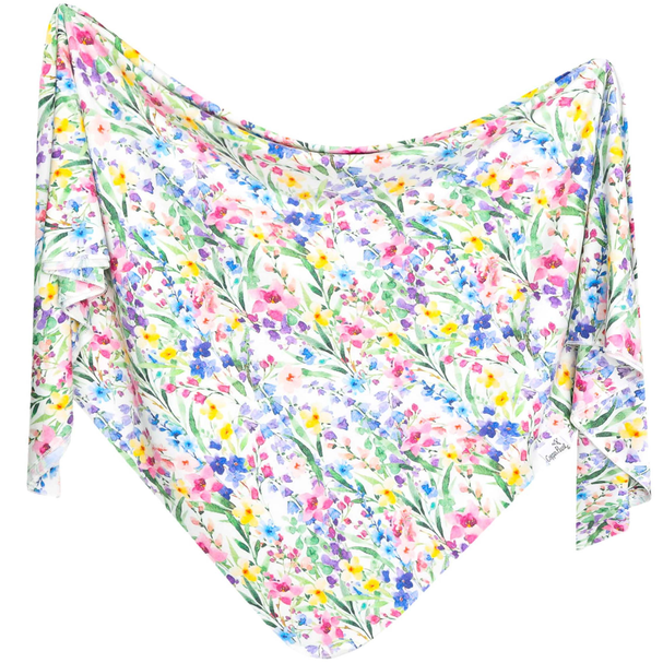 KNIT SWADDLE BLANKET - JOSIE