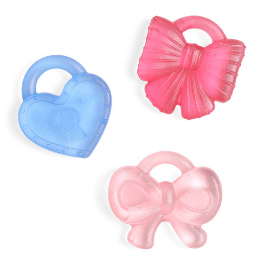 Cutie Coolers -Bows  Water Filled Teethers - 3 pack