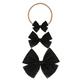 Black Dot Tulle Bow Nylon- Small