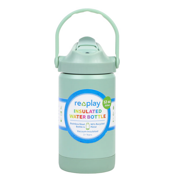 12 oz Insulated Recycled Stainless Steel Water Bottle