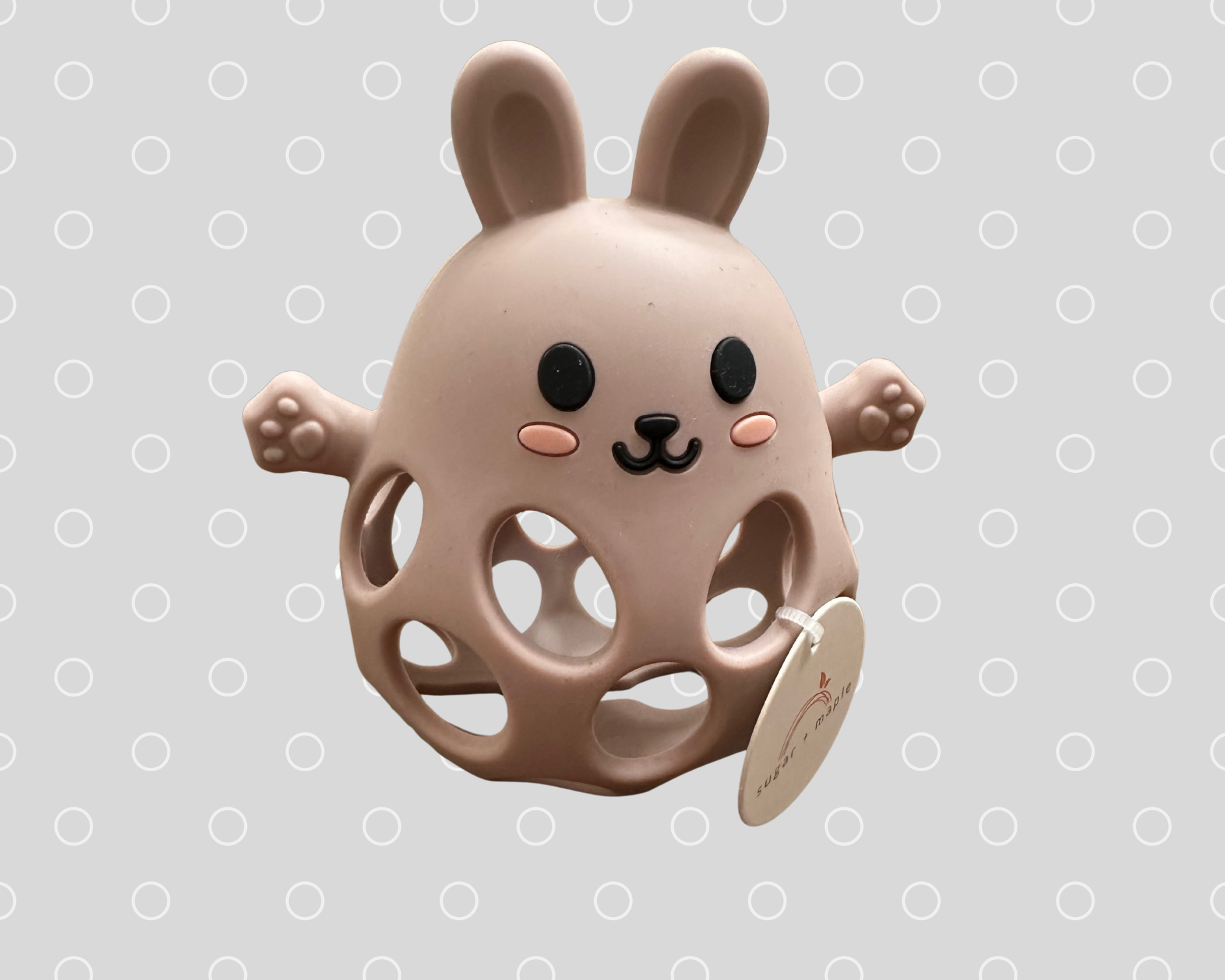 Silicone Bunny Teether-Pink