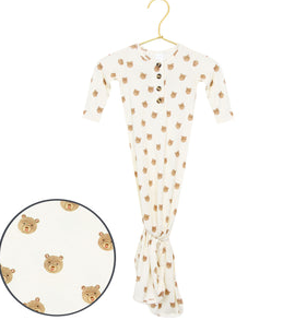 Teddy Knotted Gown - NB-3M