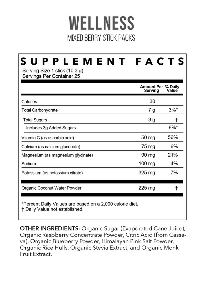 Mixed Berry Electrolytes | 25 Serving Stick Pack