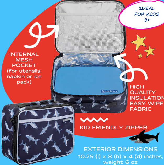 Yumbox -Lunch Bag  -Pacific Shark