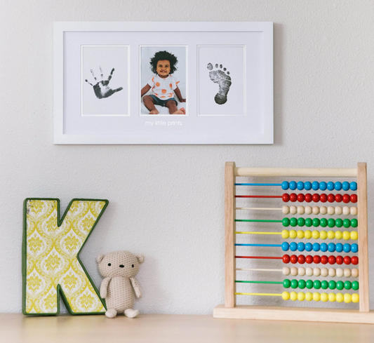 *Babyprints Photo Wall Frame and Clean-Touch Ink Kit, White