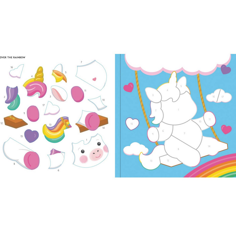 My First Color-By-Sticker Book -- Baby Unicorn Sparkles