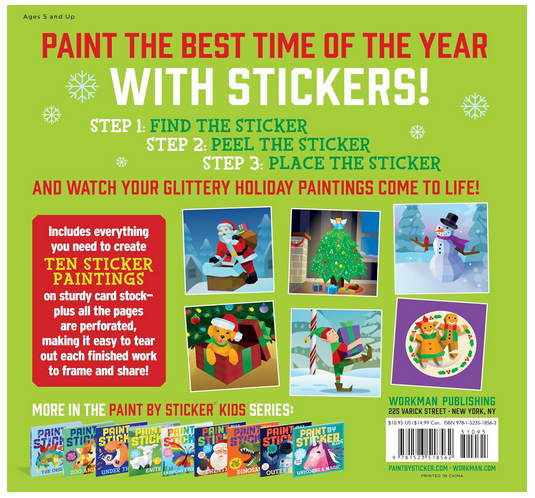 Paint by Sticker Kids: Holly Jolly Christmas Book