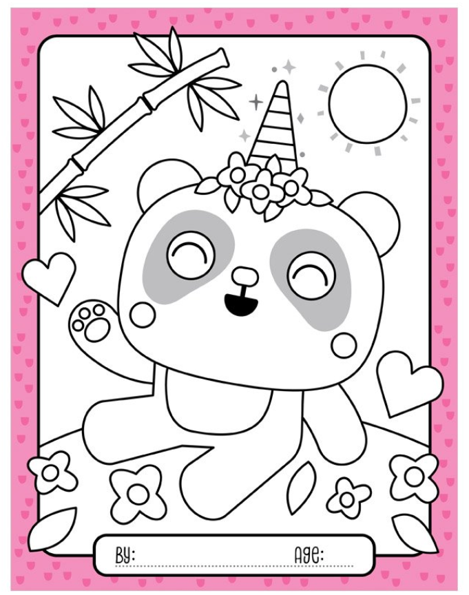STICKY NOTES CUTIECORNS COLORING BOOK