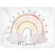 Sugar + Maple Backdrop Blanket | Neutral Rainbow Milestone