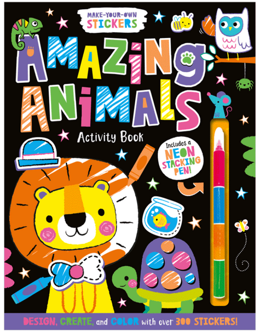 *MAKE-YOUR-OWN STICKERS AMAZING ANIMALS ACTIVITY BO