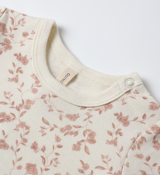 JERSEY BODYSUIT, 2 PACK || FRENCH GARDEN, ROSE MICRO STRIPE