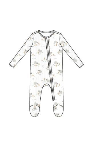 Just Hatched - Unisex - 2 Way Zipper Footie