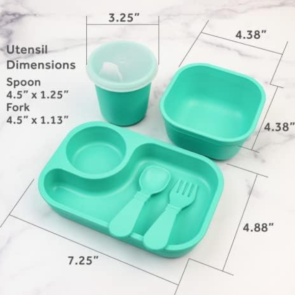 Tiny Dining 1st Meals Set - Aqua