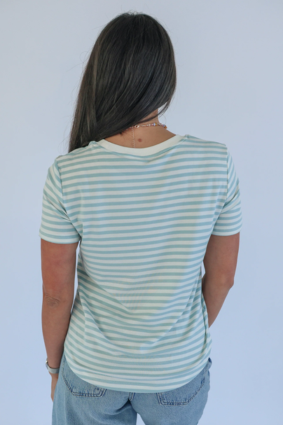 The Sunday Breastfeeding Tee Light Blue