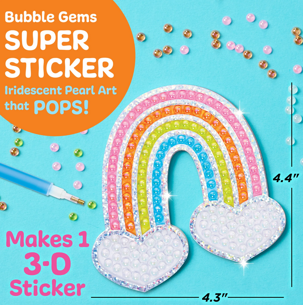 Bubble Gems Super Sticker Rainbow