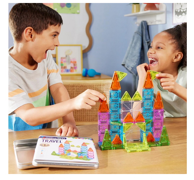 Magna-Tiles Travel Set Deluxe 55-Piece Set